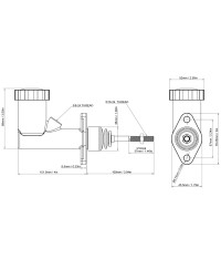MAITRE CYLINDRE FREIN 7/8" NISSAN TOYOTA SUBARU - GKTECH 