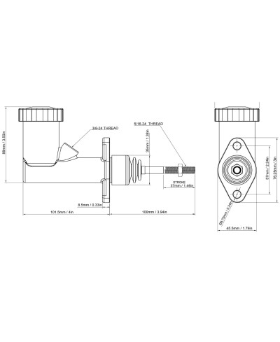 MAITRE CYLINDRE FREIN 3/4" NISSAN TOYOTA SUBARU - GKTECH 