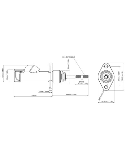 MAITRE CYLINDRE FREIN 7/8" NISSAN, TOYOTA, SUBARU - GKTECH 