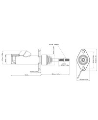 MAITRE CYLINDRE FREIN 7/8" NISSAN, TOYOTA, SUBARU - GKTECH 