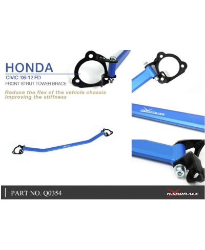 BARRE ANTI RAPPROCHEMENT AVANT HONDA CIVIC 06-12 - HARDRACE 