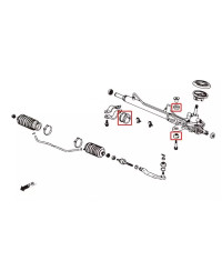 KIT SILENT BLOCS RENFORCES DE CREMAILLERE HONDA CIVIC/ CRV - HARDRACE 