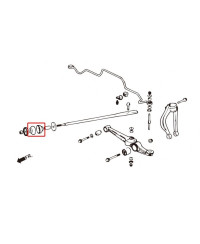 SILENTS BLOC TIRANTS DE CHASSE AVANT HONDA CIVIC/ INTEGRA - HARDRACE 