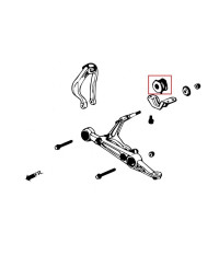 SILENT BLOCS TRIANGLE INFERIEUR AVANT HONDA CIVIC 96-00 / CR-V 97-01 - HARDRACE 