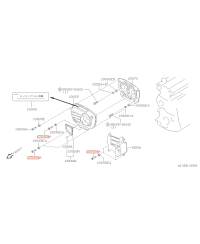 VIS CARTER DE DISTRIBUTION RB25 / BR26 NISSAN