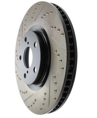 SET DISQUES AVANT 323X30 PERCÉS ET RAINURÉS TOYOTA SUPRA 93-98 - STOPTECH 