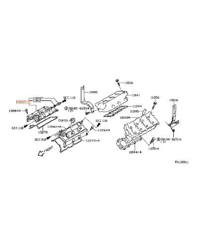 COUVRE CULASSE VQ40DE NISSAN