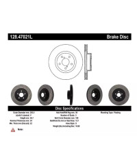 SET DISQUES AVANT 293.5X24 VENTILÉS ET PERCÉS TOYOTA GT86/SUBARU BRZ/ 