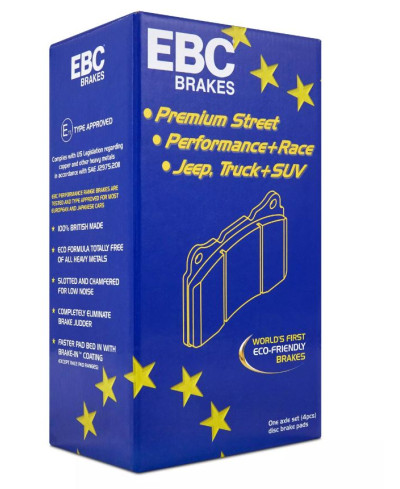 SET PLAQUETTES ARRIERE GREENSTUFF 2000 SUBARU BRZ/ TOYOTA GT86 - EBC BRAKES 