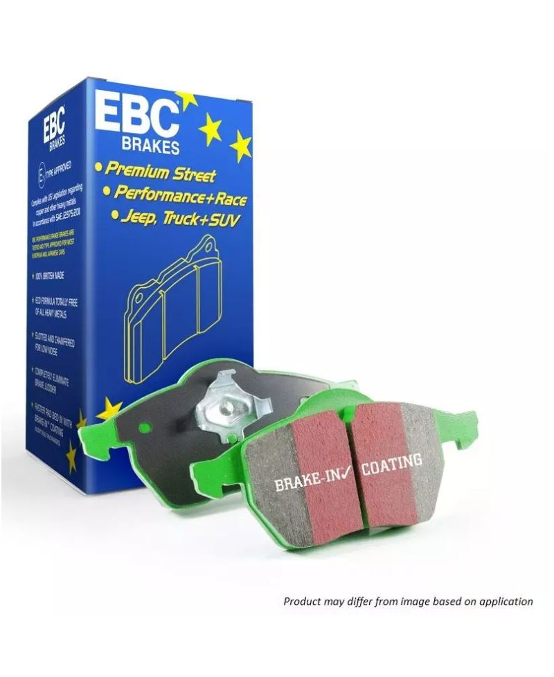 SET PLAQUETTES ARRIERE GREENSTUFF 2000 SUBARU BRZ/ TOYOTA GT86 - EBC BRAKES 