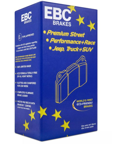 SET PLAQUETTES AVANT GREENSTUFF 2000 SUBARU BRZ/ TOYOTA GT86 - EBC BRAKES