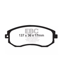 SET PLAQUETTES AVANT REDSTUFF SUBARU BRZ/ TOYOTA GT86 - EBC BRAKES