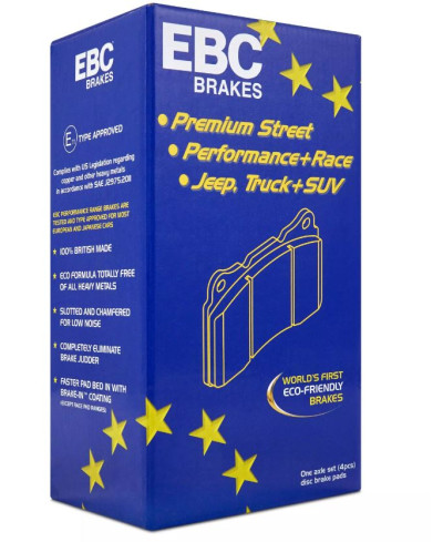 SET PLAQUETTES AVANT REDSTUFF SUBARU BRZ/ TOYOTA GT86 - EBC BRAKES