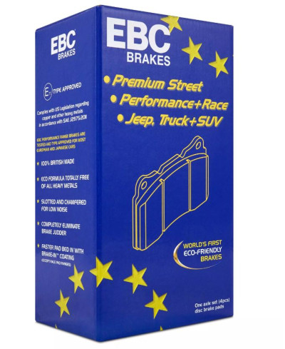 SET PLAQUETTES ARRIERE YELLOWSTUFF SUBARU BRZ/TOYOTA GT86 - EBC BRAKES