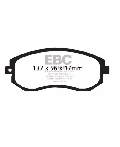 SET PLAQUETTES AVANT YELLOWSTUFF SUBARU BRZ/ TOYOTA GT86 - EBC BRAKES