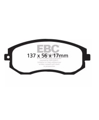 SET PLAQUETTES AVANT YELLOWSTUFF SUBARU BRZ/ TOYOTA GT86 - EBC BRAKES