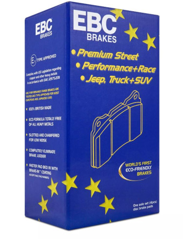 SET PLAQUETTES AVANT ORANGESTUFF SUBARU BRZ/ TOYOTA GT86 - EBC BRAKES 