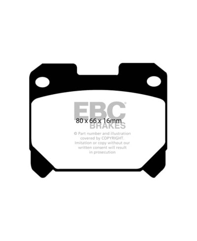 PLAQUETTES ARRIERE SUPRA CELICA EBC