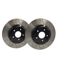 SET DISQUES AVANT RAINURÉS 2 PARTIES 324MM NISSAN R33/R34 GTR - GKTECH 