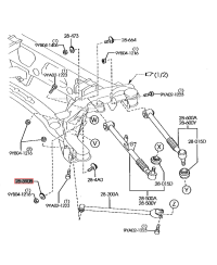 RONDELLE POUR BOULON DE BRAS ARRIERE RX8 ATKINS ROTARY