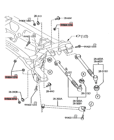 ECROU POUR BOULON RX8 ATKINS ROTARY