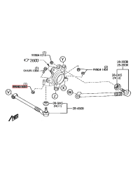 ECROU POUR BOULON RX8 MAZDA