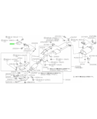 SILENTBLOC D'ÉCHAPPEMENT - BOITE R33GTR NISSAN