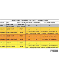 PORTE MOYEUX AVANT GRAND ANGLE CHEVROLET CORVETTE C5/C6 - MAX