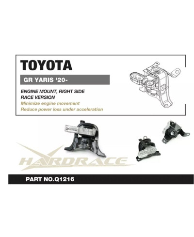 SUPPORT MOTEUR COTÉ DROIT TOYOTA YARIS GR - HARDRACE