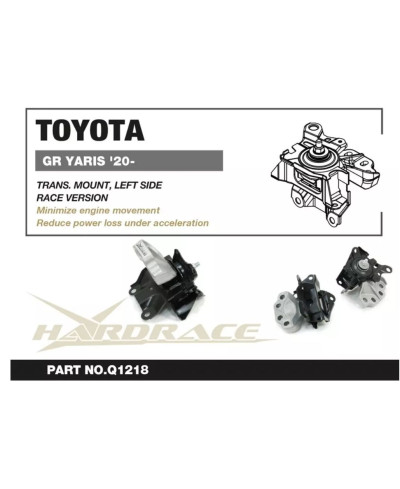 SUPPORT DE BOITE COTÉ GAUCHE TOYOTA GR YARIS - HARDRACE 