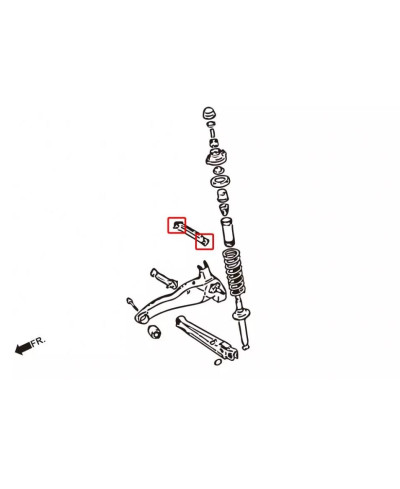 SILENT BLOCS BRAS ARRIERE MITSUBISHI LANCER EVOLUTION - HARDRACE