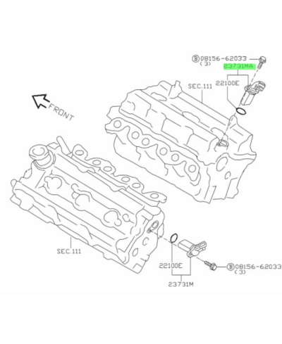CAPTEUR ARBRE A CAMES 350Z
