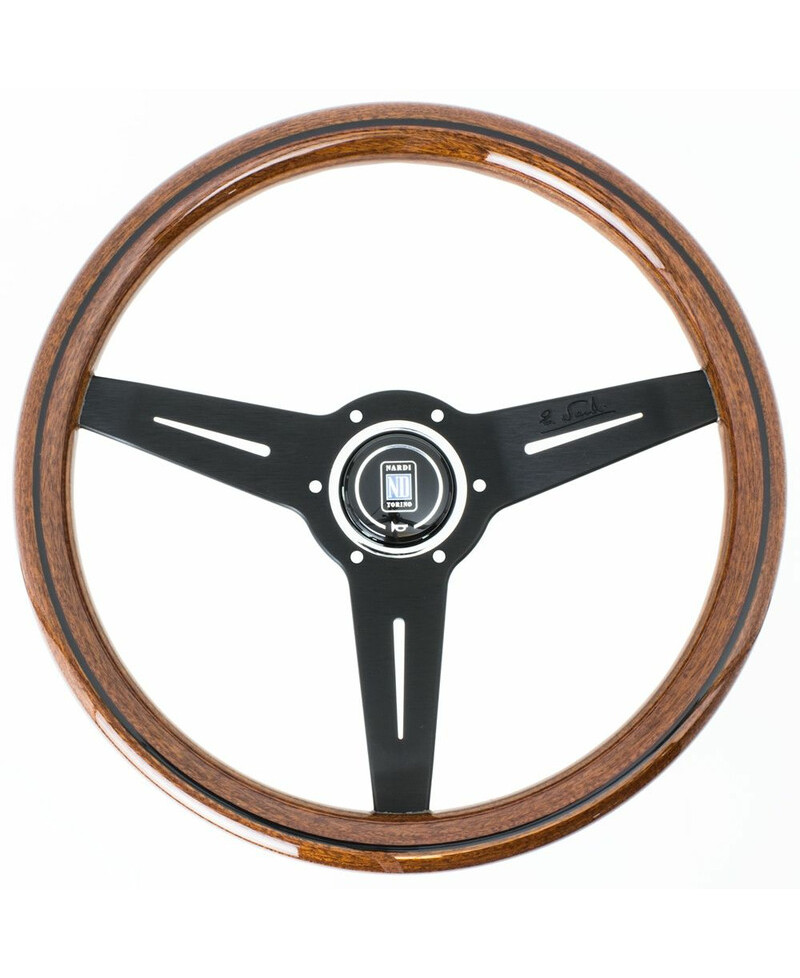 VOLANT CLASSIC ND34 EN BOIS, BRANCHES NOIRES, TULIPÉ 25MM - NARDI