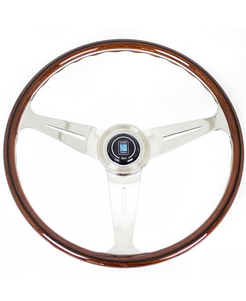 VOLANT ND39 CLASSIC EN BOIS, BRANCHES CHROMÉES, TULIPÉ 25MM - NARDI