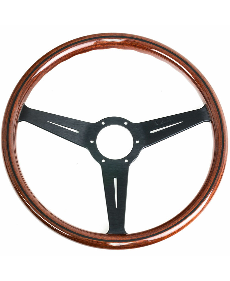 VOLANT ND36 CLASSIC EN BOIS, BRANCHES NOIRES, TULIPÉ 25MM- NARDI