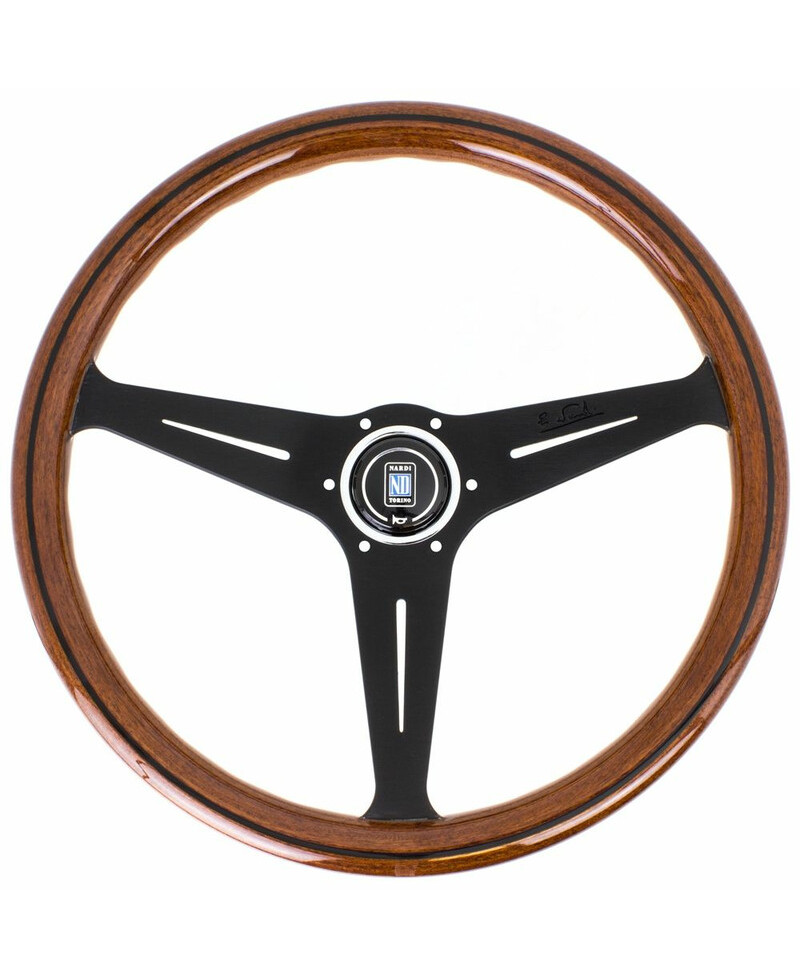 VOLANT ND39 CLASSIC EN BOIS, BRANCHES NOIRES, TULIPÉ 30MM- NARDI