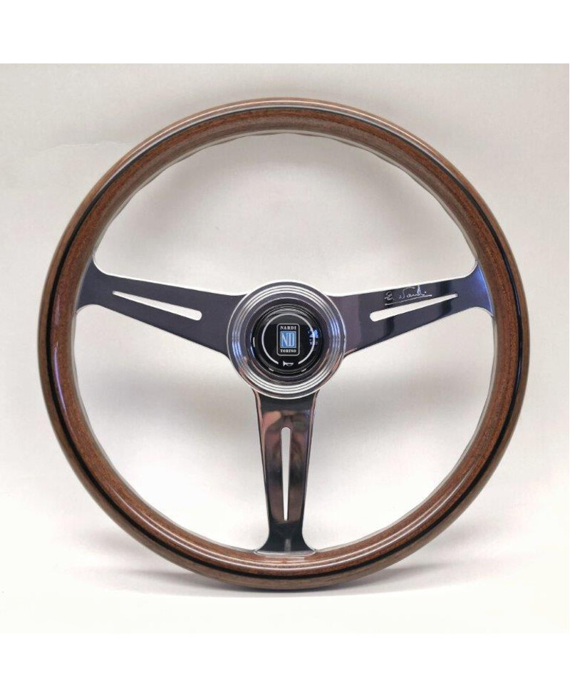 VOLANTND36 CLASSIC EN BOIS, BRANCHES CHROMÉES, TULIPÉ 25MM- NARDI