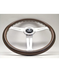 VOLANTND36 CLASSIC EN BOIS, BRANCHES CHROMÉES, TULIPÉ 25MM- NARDI