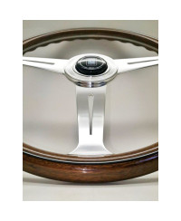 VOLANTND36 CLASSIC EN BOIS, BRANCHES CHROMÉES, TULIPÉ 25MM- NARDI