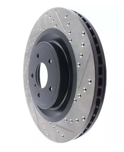 SET DISQUES AVANT PREMIUM 355X32 PERCÉS ET RAINURÉS NISSAN 370Z 2009-2021 - STOPTECH 