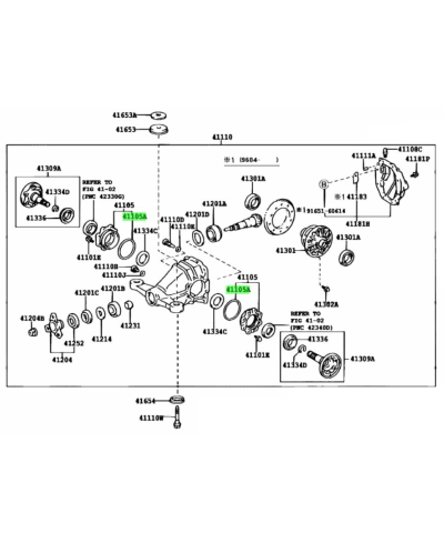 JOINT TORIQUE PONT TOYOTA