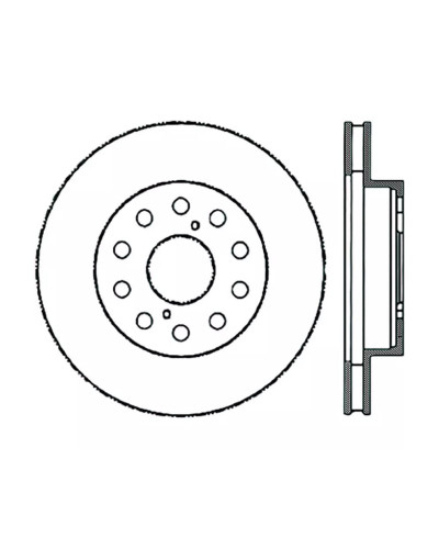 SET DISQUES AVANT PREMIUM 296X32 PERCÉS ET RAINURÉS TOYOTA SUPRA MK4 93-02 - STOPTECH 