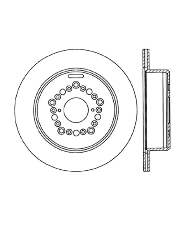 SET DISQUES ARRIÈRE PREMIUM 306.7X15 PERCÉS TOYOTA SUPRA MK4 93-02 - STOPTECH 