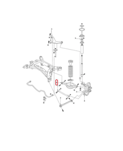 SILENTBLOC RENFORCE TIRANT PARALLELISME ARRIERE 350Z NISMO