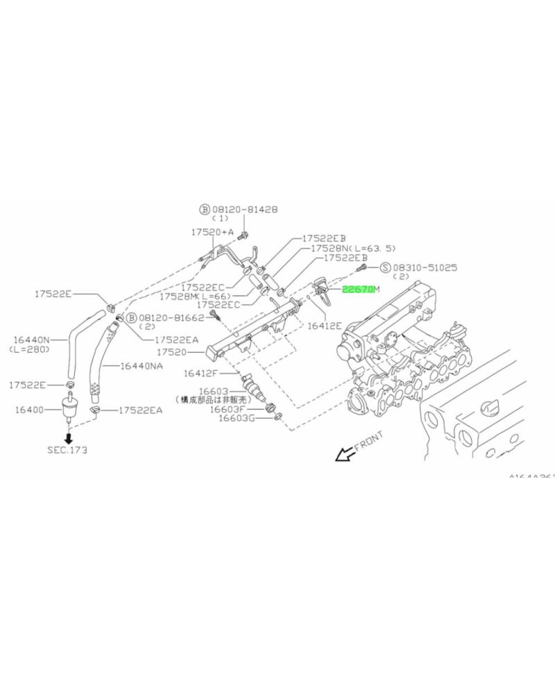REGULATEUR PRESSION ESSENCE CA18DET NISSAN