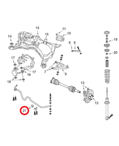 SILENT BLOCS BARRE STABILISATRICE ARRIERE GTR32 NISMO