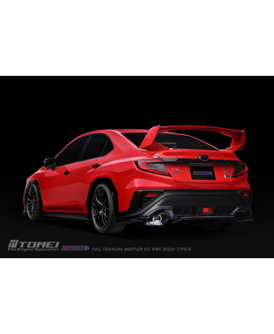 KIT COMPLET SILENCIEUX TITANE EXPREME TI TYPE R (SINGLE) SUBARU WRX 2022+ - TOMEI
