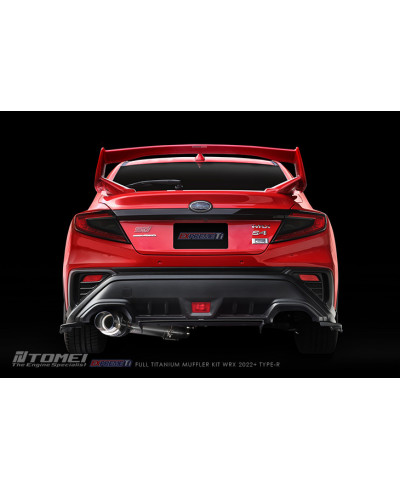 KIT COMPLET SILENCIEUX TITANE EXPREME TI TYPE R (SINGLE) SUBARU WRX 2022+ - TOMEI
