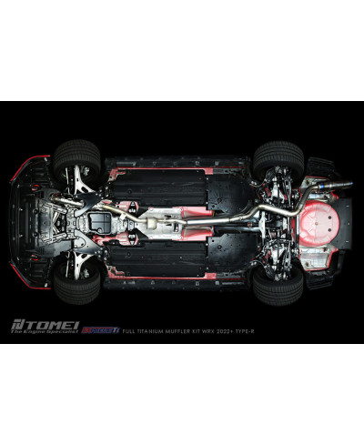 KIT COMPLET SILENCIEUX TITANE EXPREME TI TYPE R (SINGLE) SUBARU WRX 2022+ - TOMEI