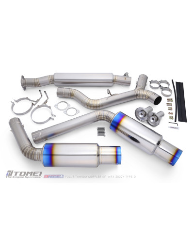 KIT COMPLET SILENCIEUX TITANE EXPREME TI TYPE D (DUAL) SUBARU WRX 2022+ - TOMEI